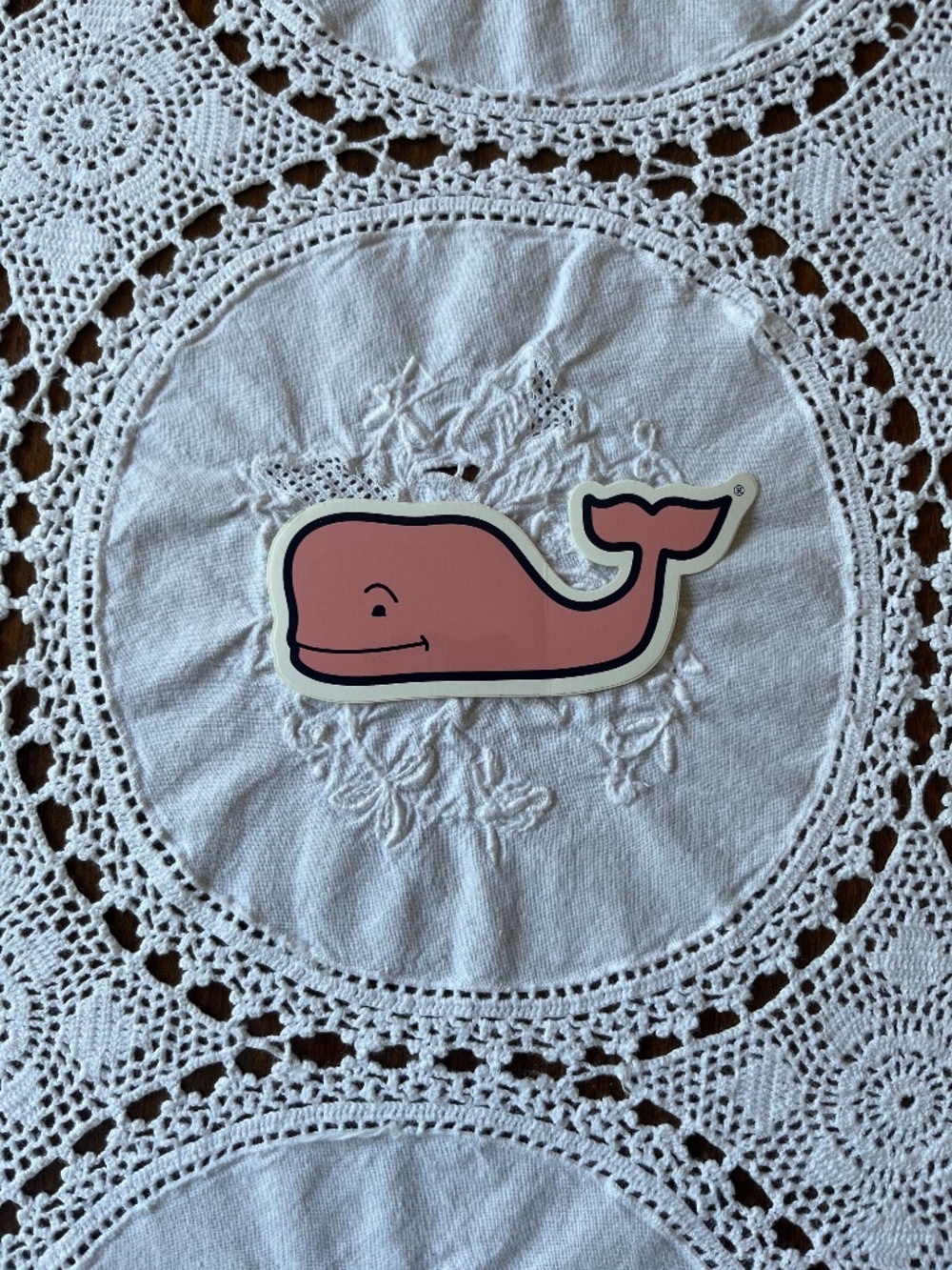NEW Vineyard Vines whale pink decal sticker